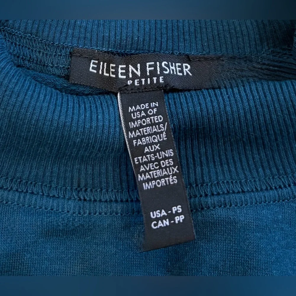 Eileen Fisher Brushed Terry Set - Petite S & M - Picture 4 of 10